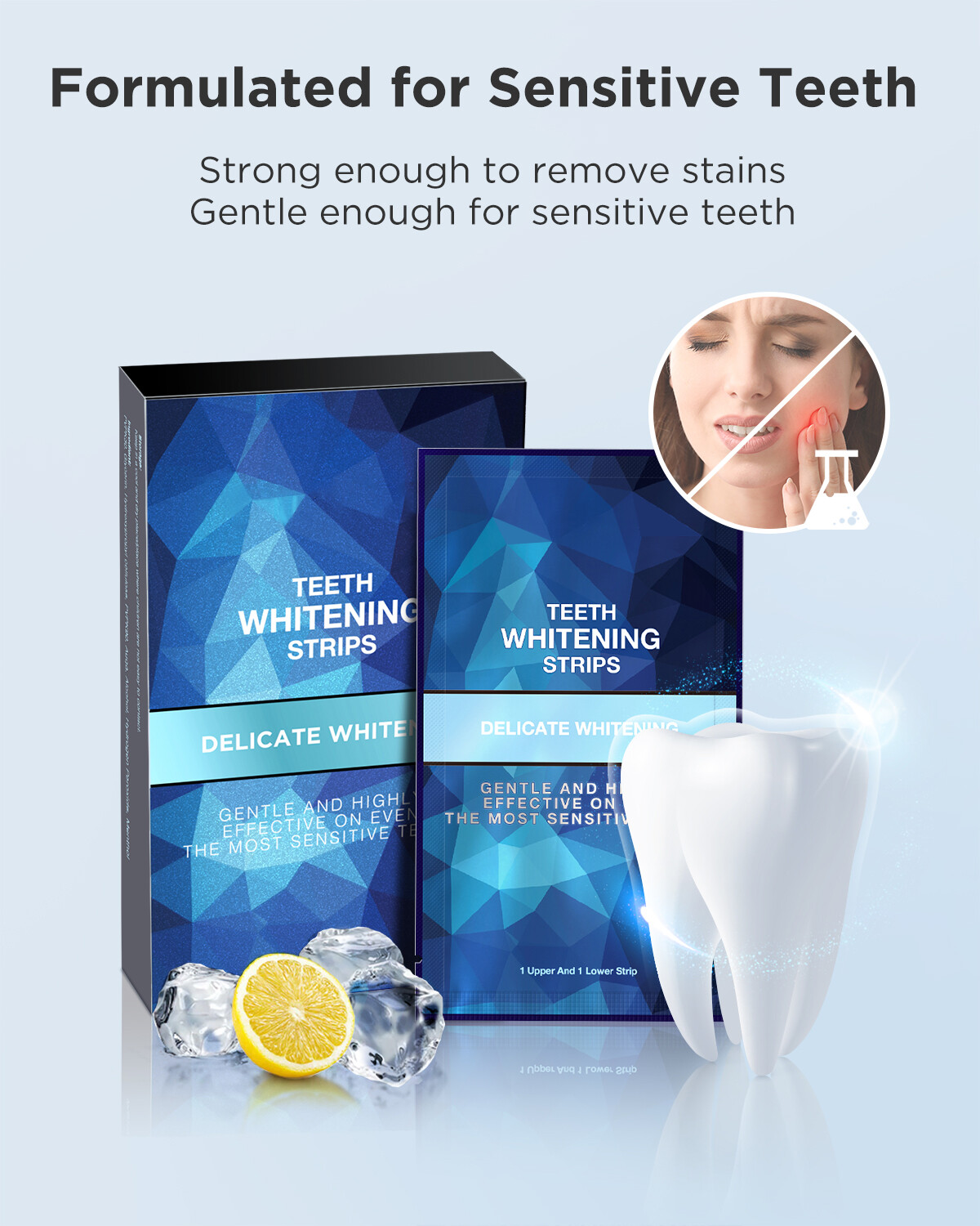 Fairywill 28PCS Teeth Whitening Strips Tooth Rapid Bleaching Teeth White Strips