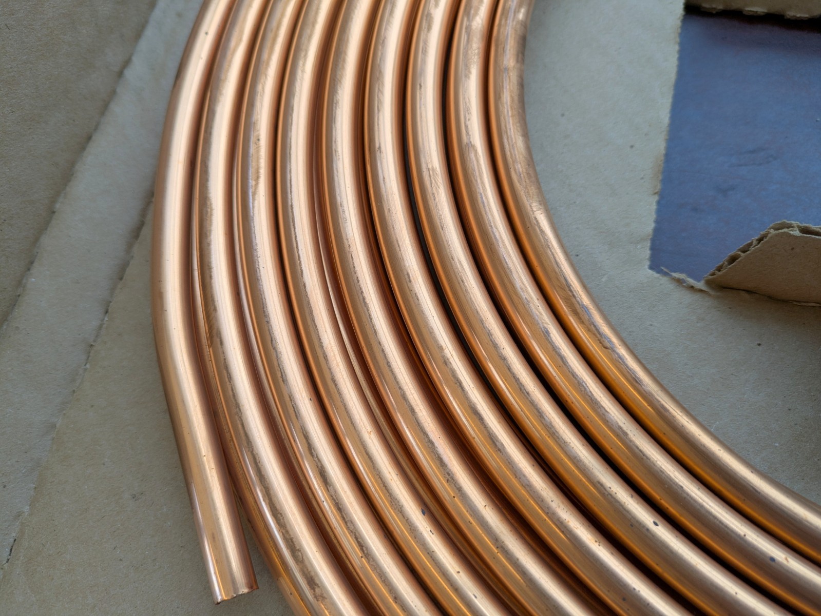 Cambridge Lee Copper Refrigeration Tubing Piping 1/4 X 60'