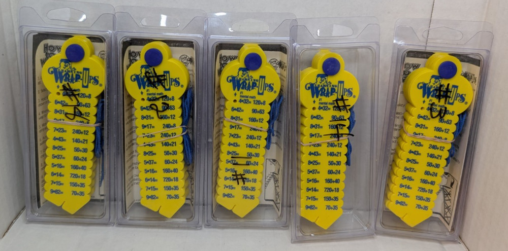 5 Learning Wrap-Ups Basic Math - Self Correcting Educational Homeschool LOT OF 5