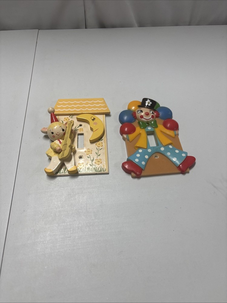 Two Vintage Light Switch Covers