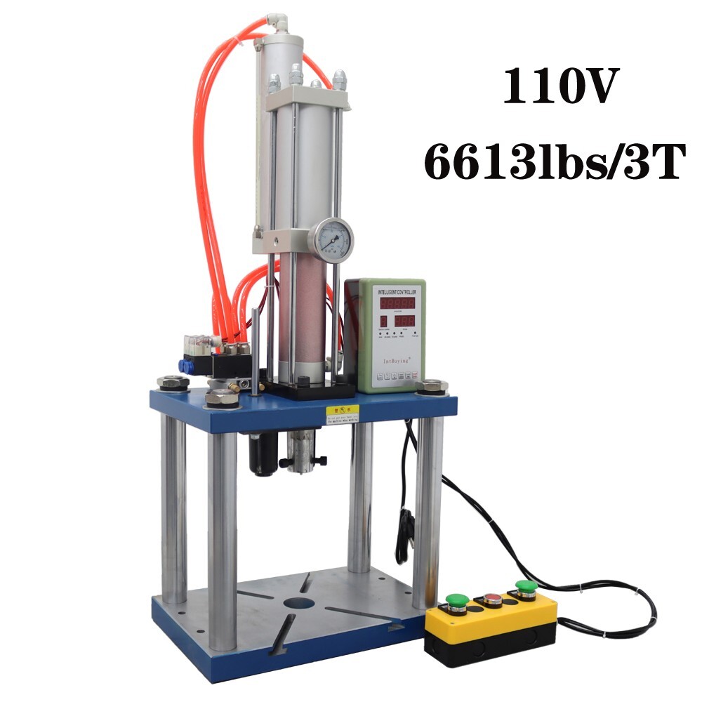 6613lbs 110V Pneumatic Punching Machine Punch Presses w/ Controller Hand Switch