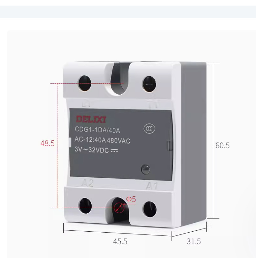 1PC NEW DELIXI CDG1 series Solid-state relay CDG1-DD/25A #LL