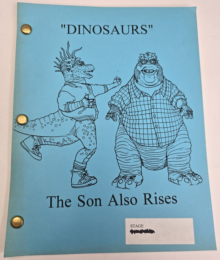 DINOSAURS / Dave Caplan 1992 TV Script, Jim Henson "The Son Also Rises"