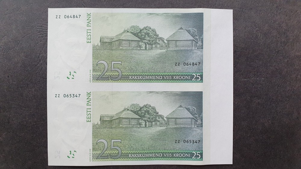 ESTONIA 25 krooni 2002, UNC, ZZ, uncut