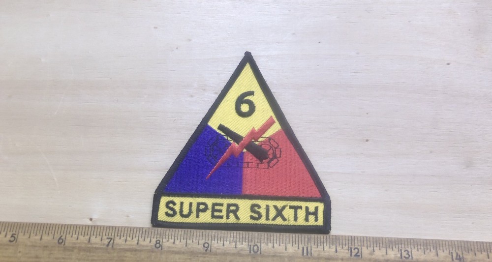 US Army - 6th Armored Division - Super Sixth Embroidered Patch
