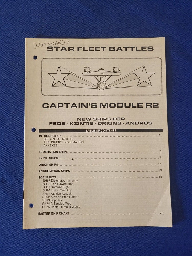 Captain's Module R2 - Star Fleet Battles
