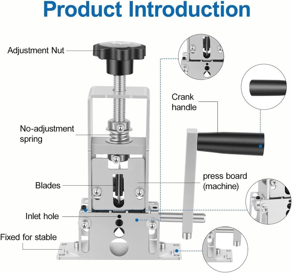 Wire Stripper Machine Manual, Scrapping Copper Cable Stripping Machine, Drill...