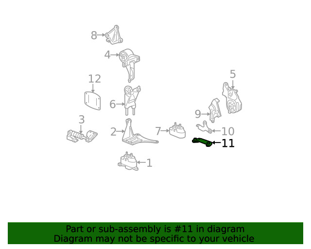 Genuine GM Lower Bracket 12596193