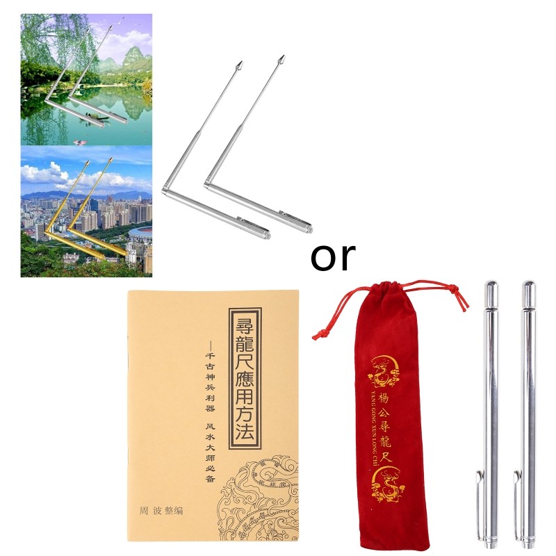 2 Pieces Durable Dowsing Rods Find Utilities Metals Treasure Graves Adjustable