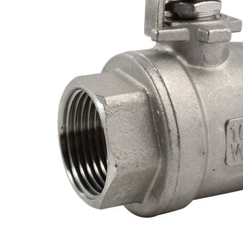 3/4 inch NPT Ball Valve,316 Stainless Steel Full Port,2-Piece, 1000WOG, 2Pack