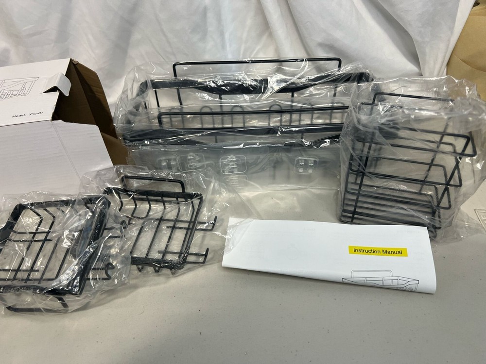 For Bathroom and Kitchen Essentials: 5 - Pack Adhesive Storage Caddy