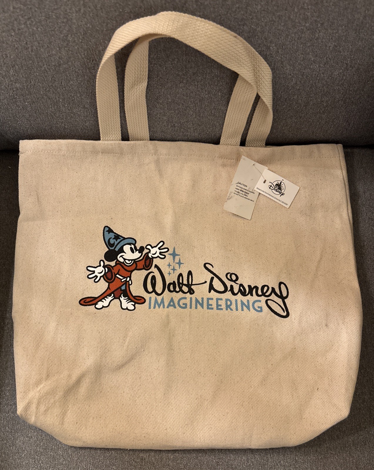 NWT~Disney~D23~Walt Disney Imagineering~WDI~Sorcerer Mickey Mouse~Tote Bag~NEW