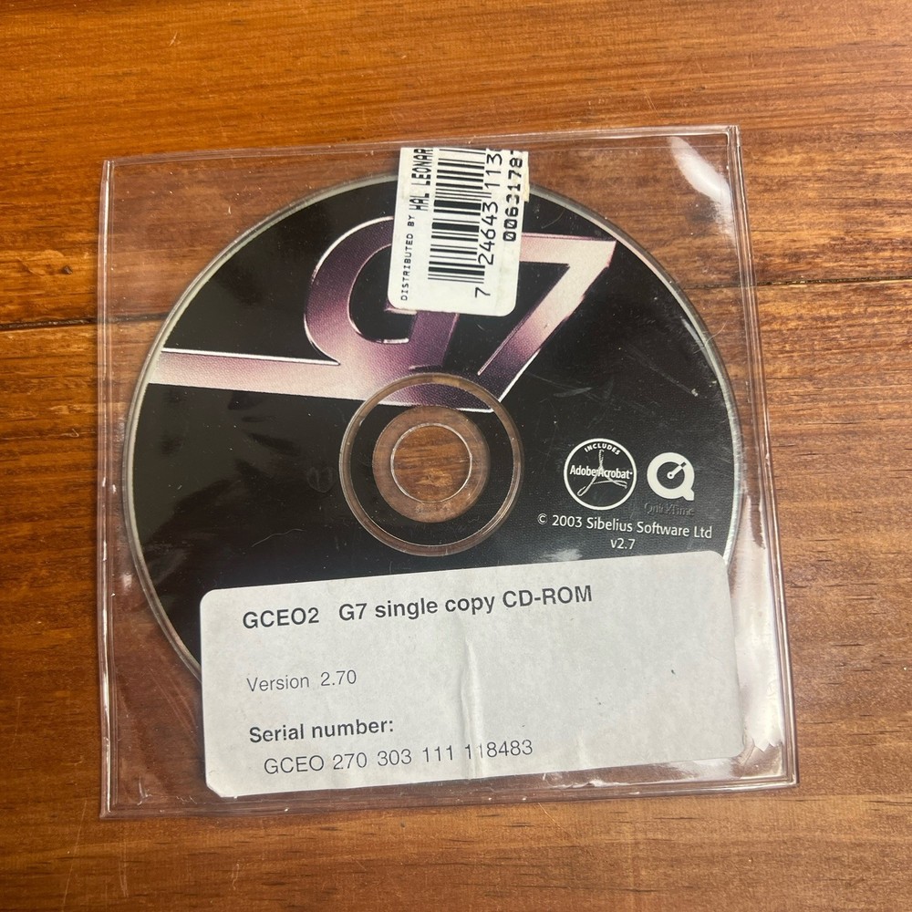 Siebel Systems G7 Single Copy CD-ROM Version 2.70 Enterprise Software 2003