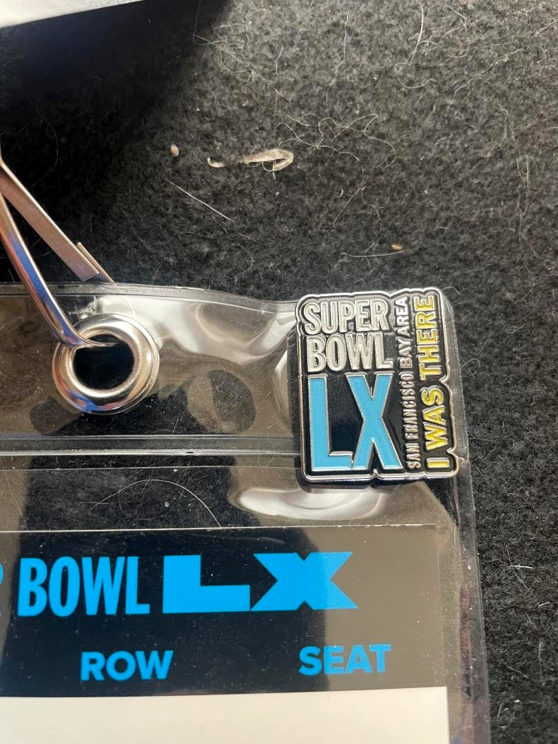 7pc NFL SB 60 LX Seattle Seahawks Program Lanyards Ticketholder Pin Package