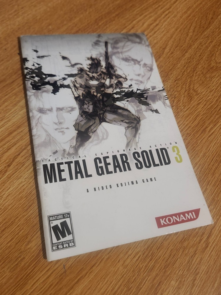 Metal Gear Solid 3 (Playstaion 2) Game Booklet
