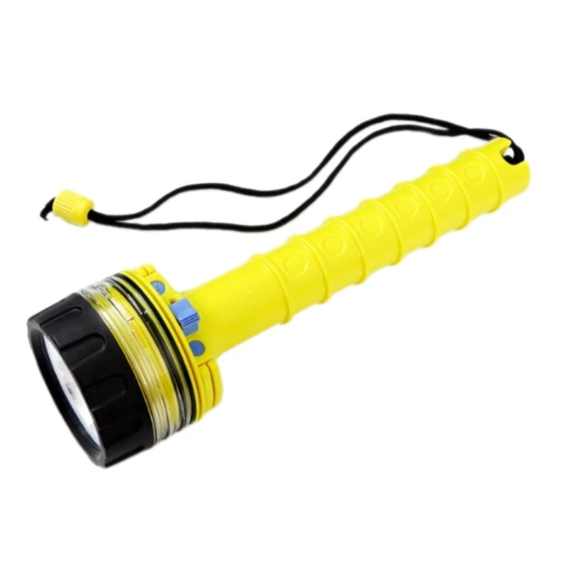 Scuba Diving Waterproof Flashlight LED Light 60 Meter Deep Underwater Torch