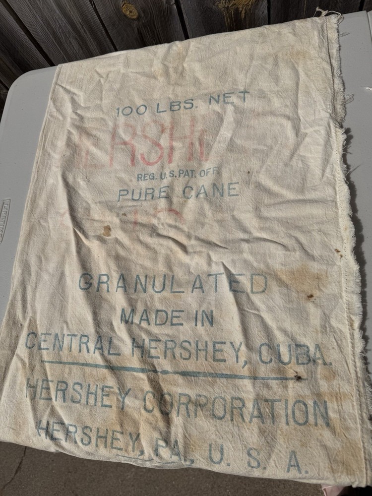 (2) Vintage Sugar Sacks: Hershey C&H