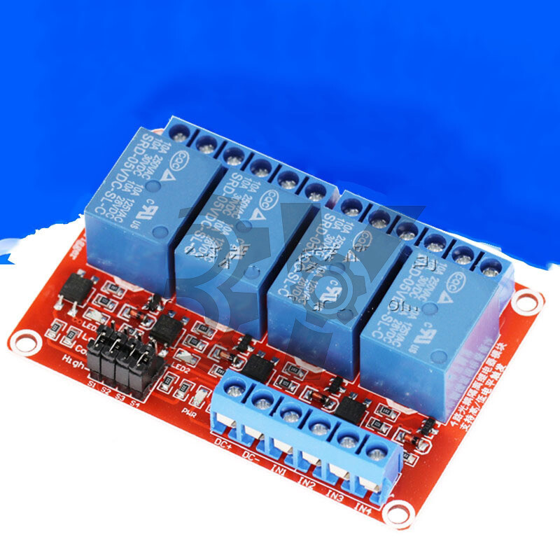 ONE  4 Channel Optocoupler Relay Module DC 5V/12V/24V