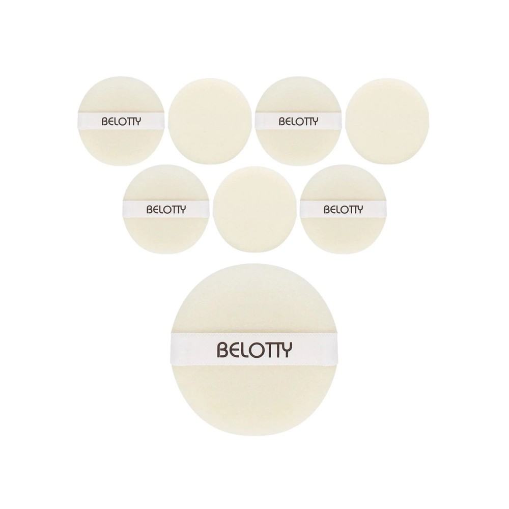 Soft Flocked Compressed Powder Puff