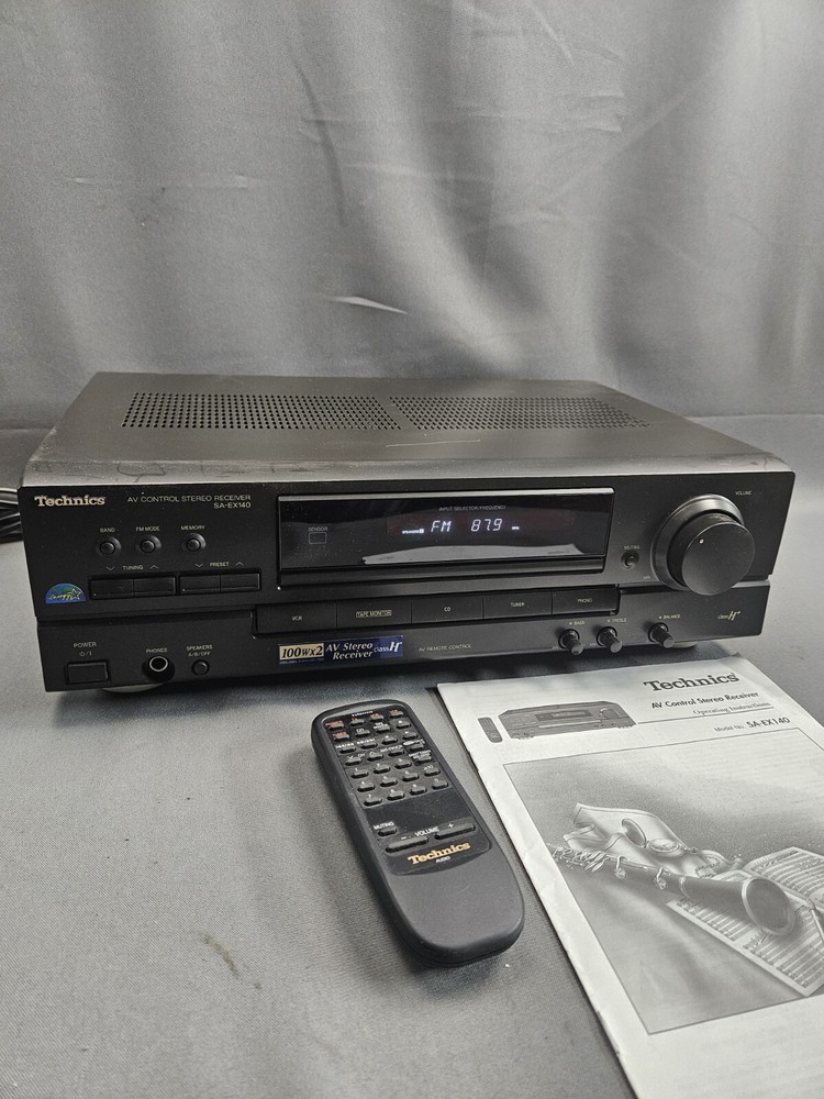TECHNICS STEREO RECEIVER MODEL SA-EX 140 AM/FM W/ Remote