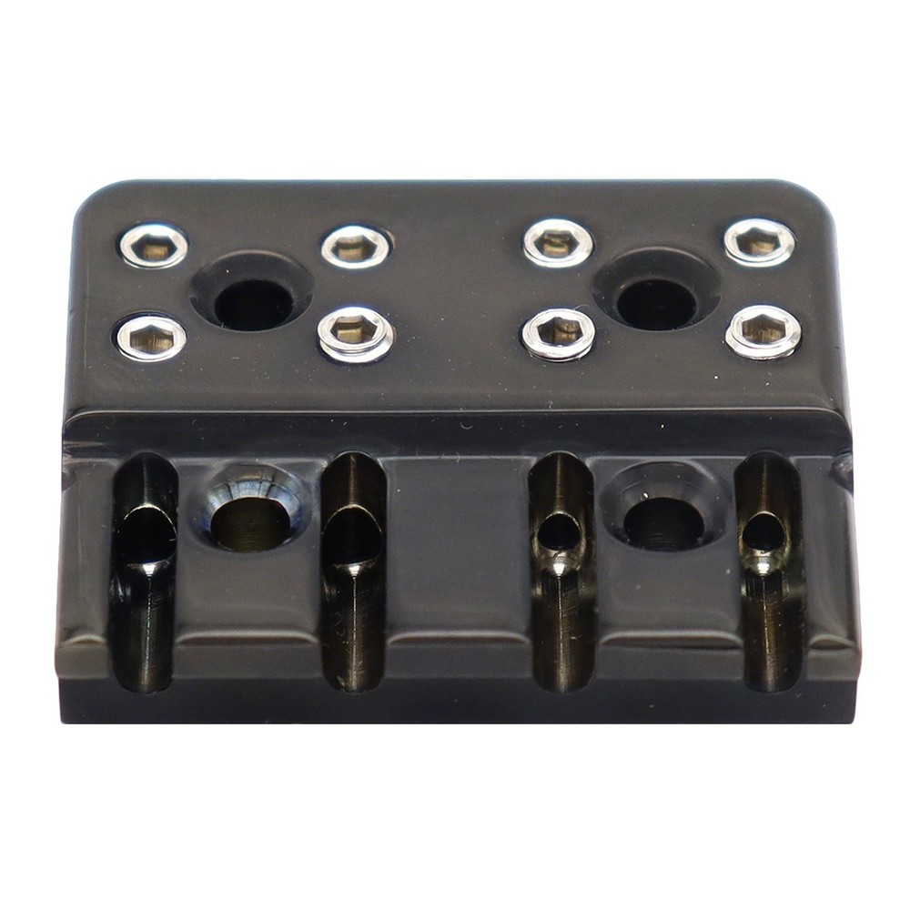 Brass 4 String Bass Bridge String Locks Headless Bass String Locking Black