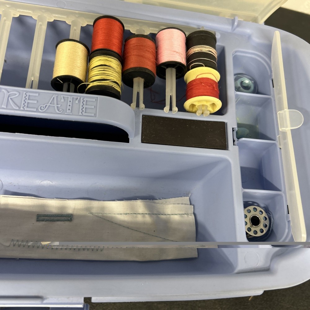 Vintage Sewing Case Caboodle Plus Extras.