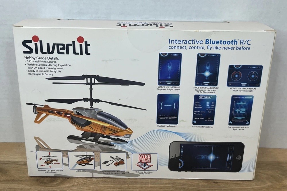 Silverlit Interactive Bluetooth R/C Blu-Tech Helicopter BSH-A B4620 New