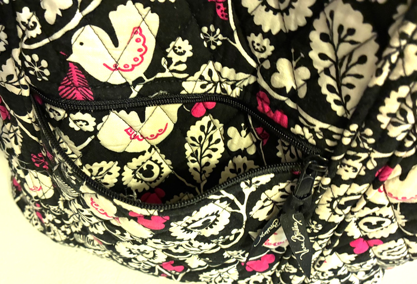 Vera Bradley Disney Parks World Land Mickey Mouse Meets Birdie Toggle Tote Bag