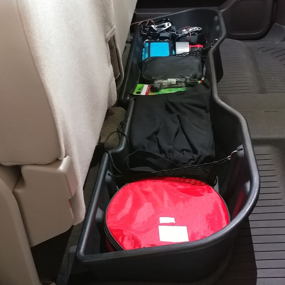 Underseat Storage Box For 2007-2019 Silverado Sierra CREW CAB Replace 23183674