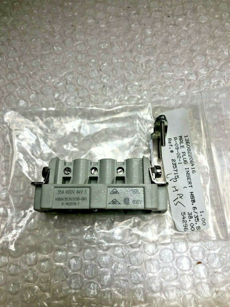 MALE PLUG INSERT HSB 0-1102078-1