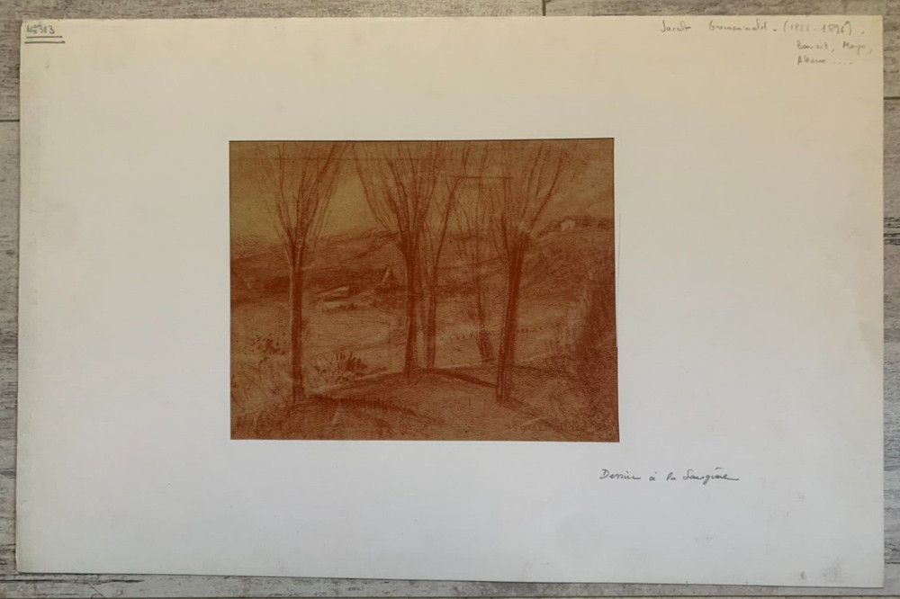 Grünenwald 19th: Sanguine Landscape Nature Trees Plain Valley Fields