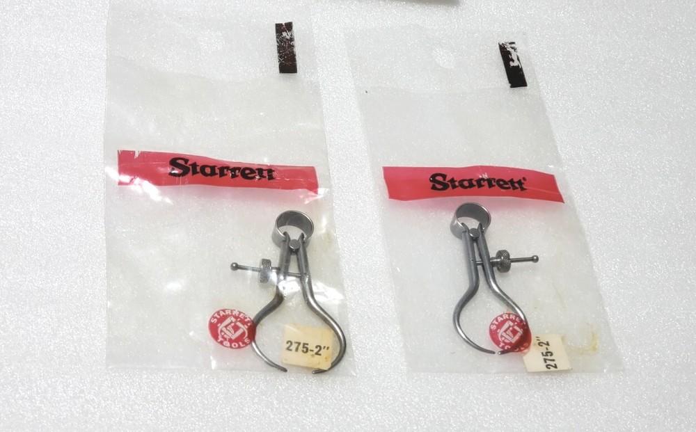 L.S. STARRETT TOOLMAKERS OUTSIDE SPRING CALIPERS No. 275-2", N£W
