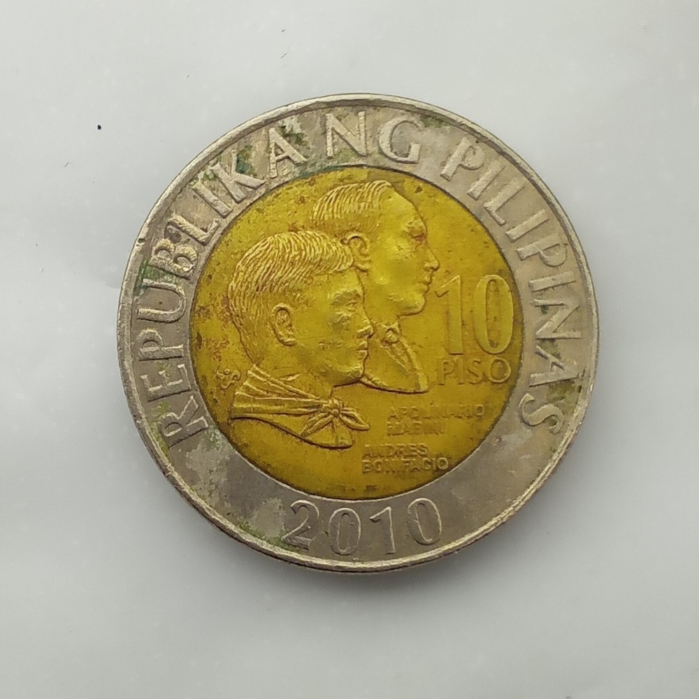 🇵🇭 Philippines 10 piso 2010. Bimetallic Coin. E187