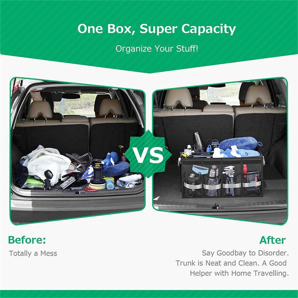1pcs Car Trunk Multifunctional Tool Storage Box Foldable Off-Road Vehicle 60L