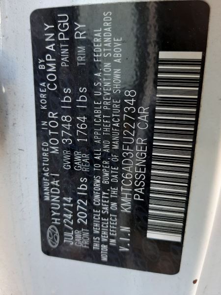 Camera/Projector Camera Gate Mounted Fits 12-17 VELOSTER 591343