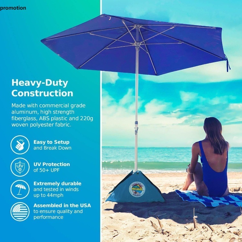BEACHBUB ALL-IN-ONE BEACH UMBRELLA SYSTEM. Includes ULTRA Base