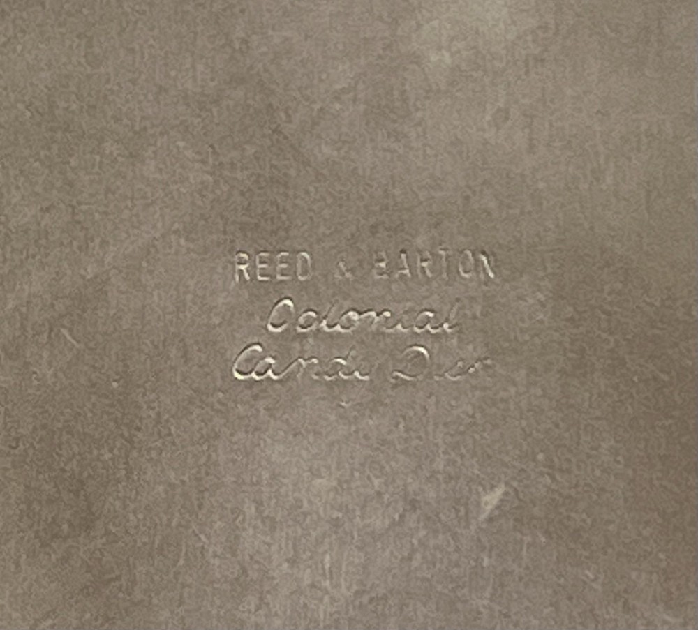 Vintage REED & BARTON Silver Plate Colonial Candy Dish