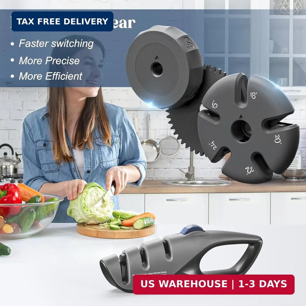 5-Angle Adjustable Knife Sharpener,Handheld Pocket Knife Sharpener, Suitable for