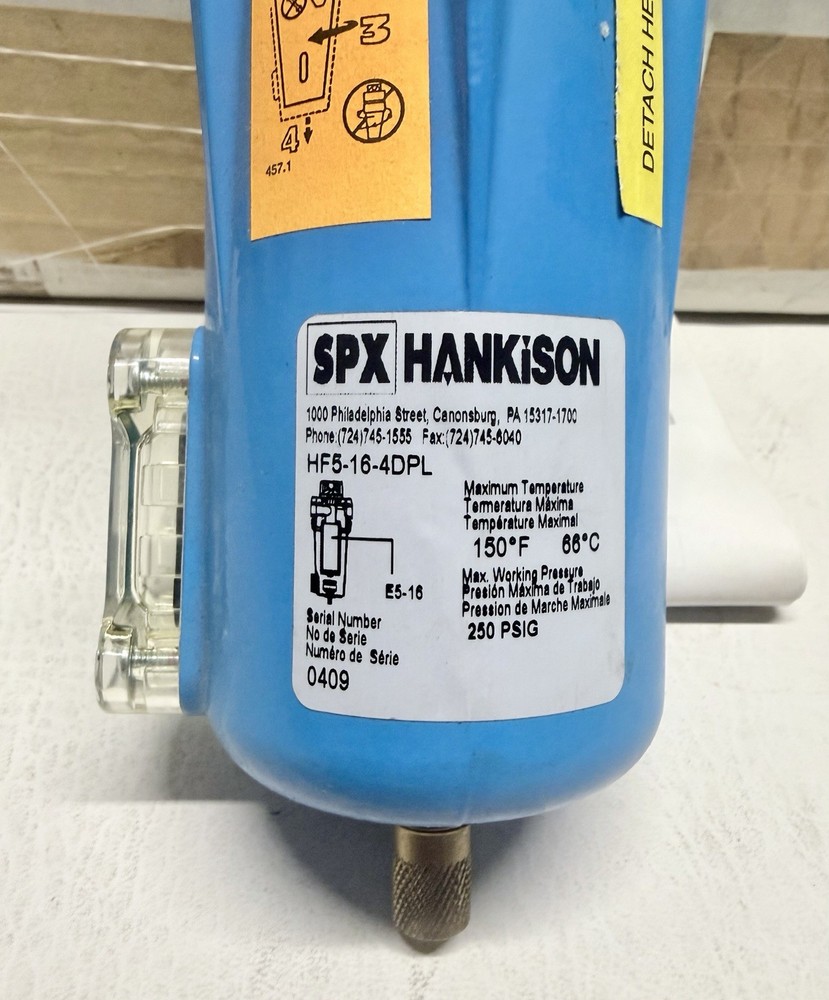 NEW Hankison HF5-16-4DPL SPX Filter Drain