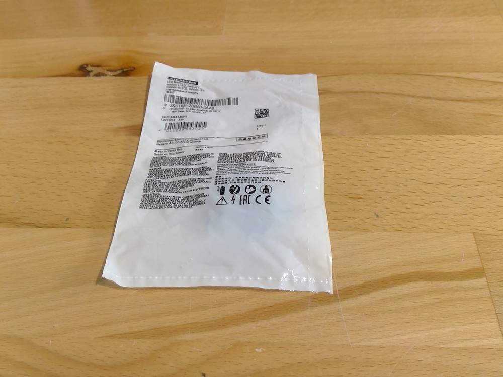 Siemens module with integrated LED 24 V, white, Spring-loaded terminal (New)