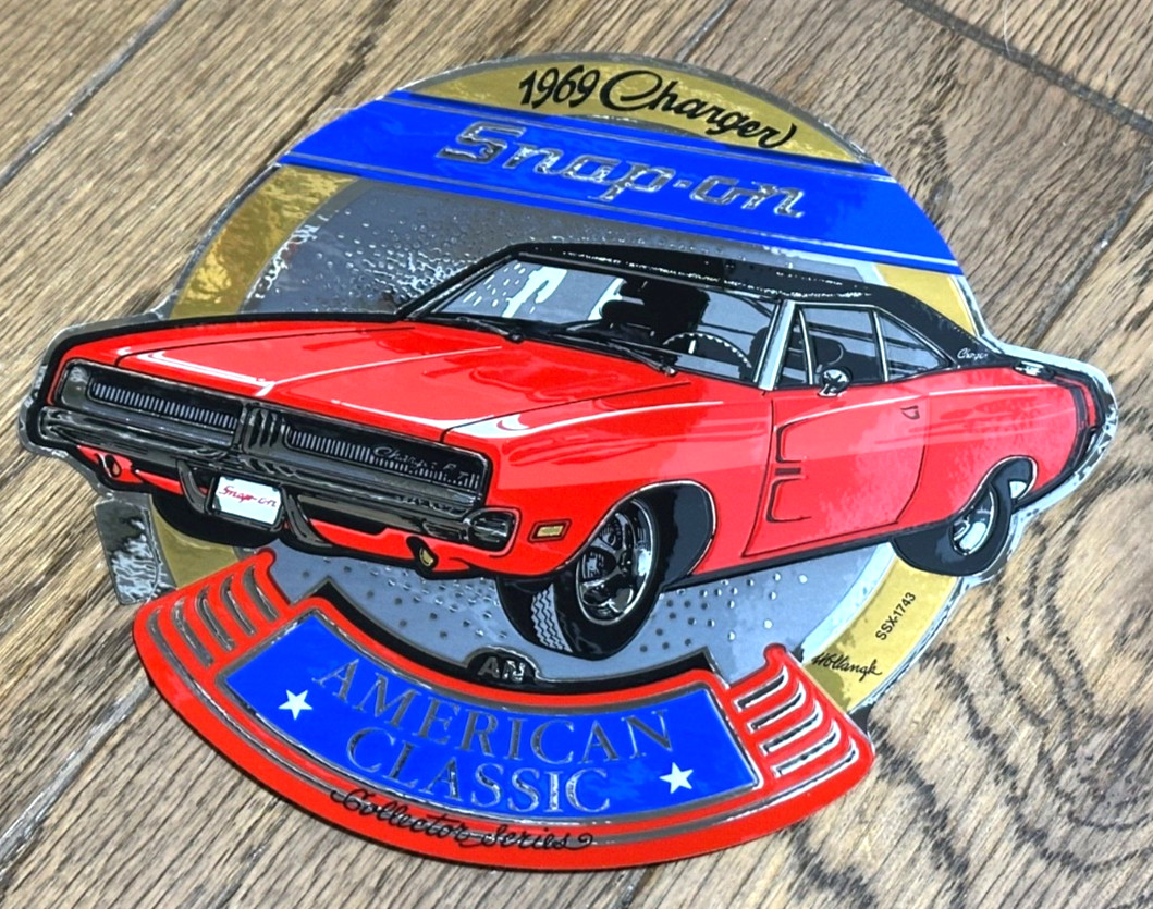 SNAP On Tools 1969 Red Dodge Charger American Classic Mopar Sticker Decal Hotrod