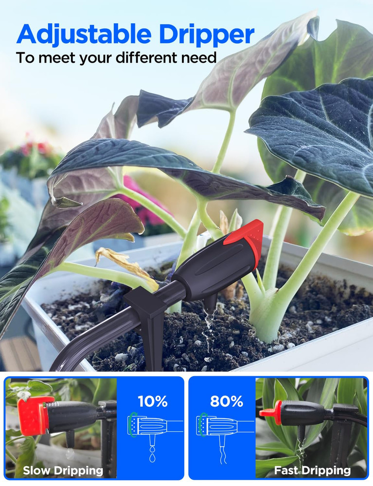Automatic Watering System for Potted Plants, Drip Irrigation Kit System, Smart P