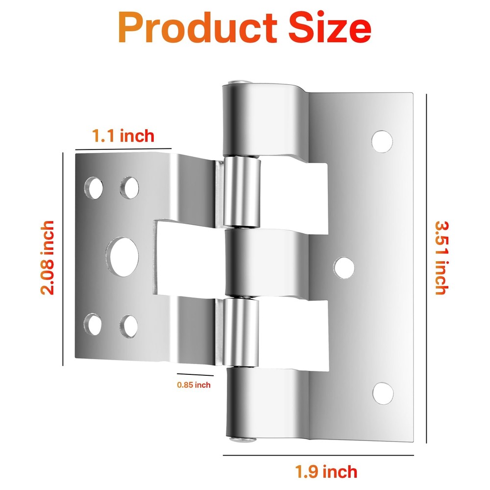 SuperDi 3 Pack Door Hinges Replacement for Combination Doors Compatible ZIP