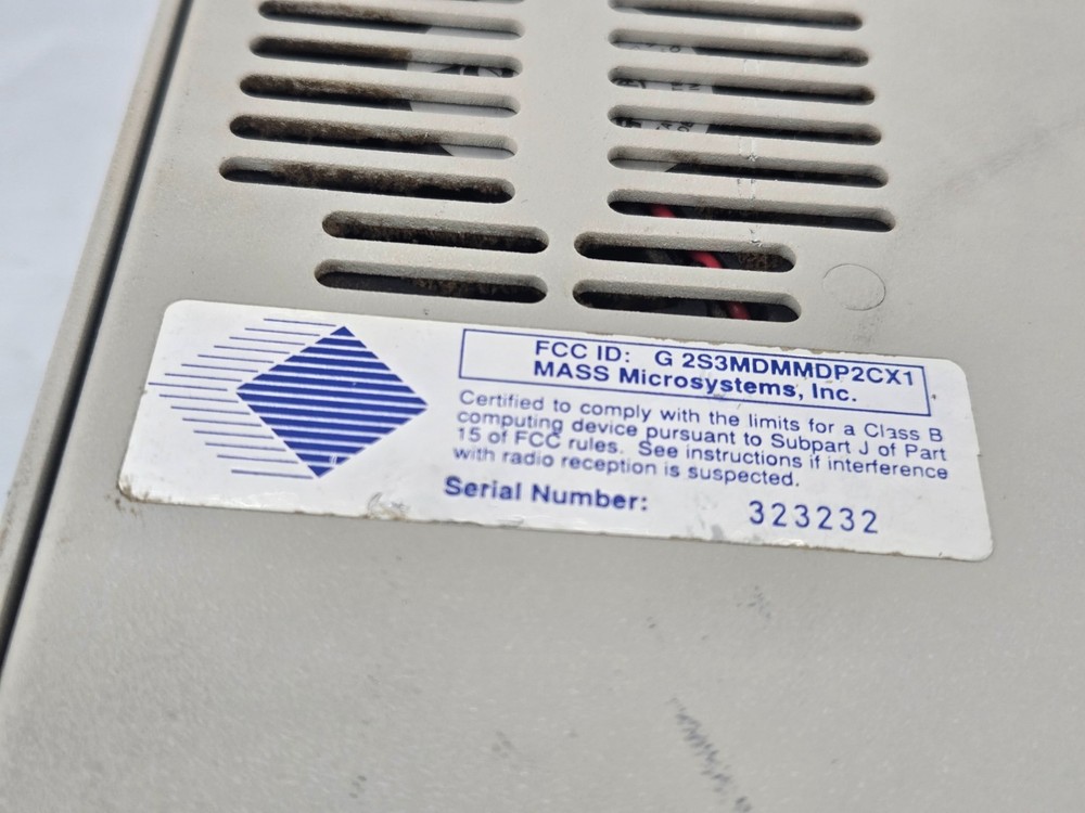 MASS Microsystems Datapak IIc External Tape Backup Drive 45MB