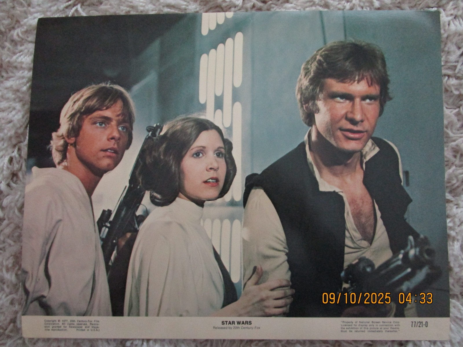 Vintage Original 1977 Star Wars Movie Lobby Card Set 77/21-0 Lot of 8 11x14
