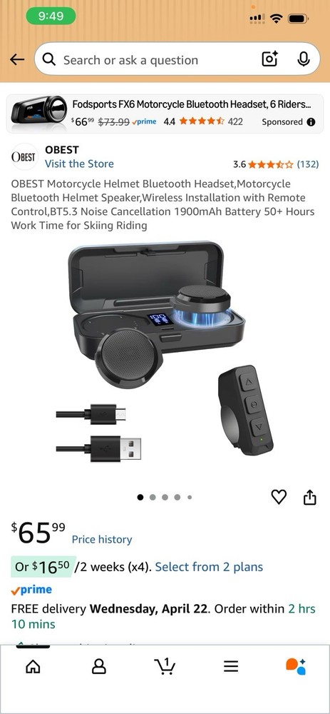 Motorcycle Helmet Bluetooth Headset