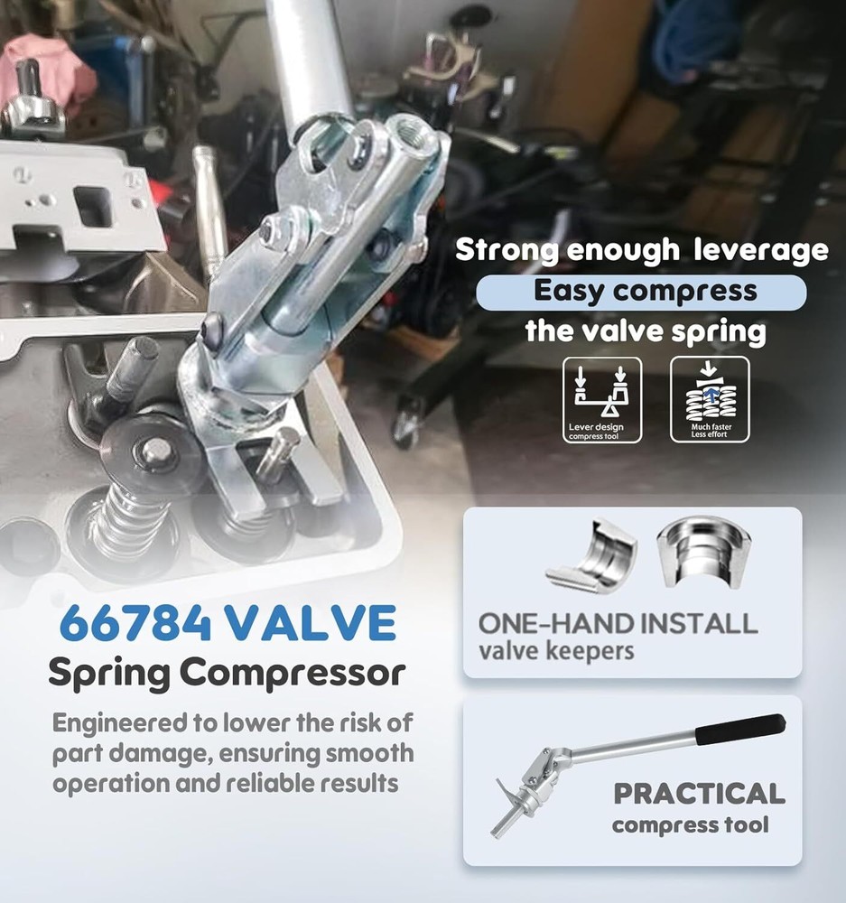 66784 Stud Mount Valve Spring Compressor Tool For all 3/8" & 7/16" Rocker Studs
