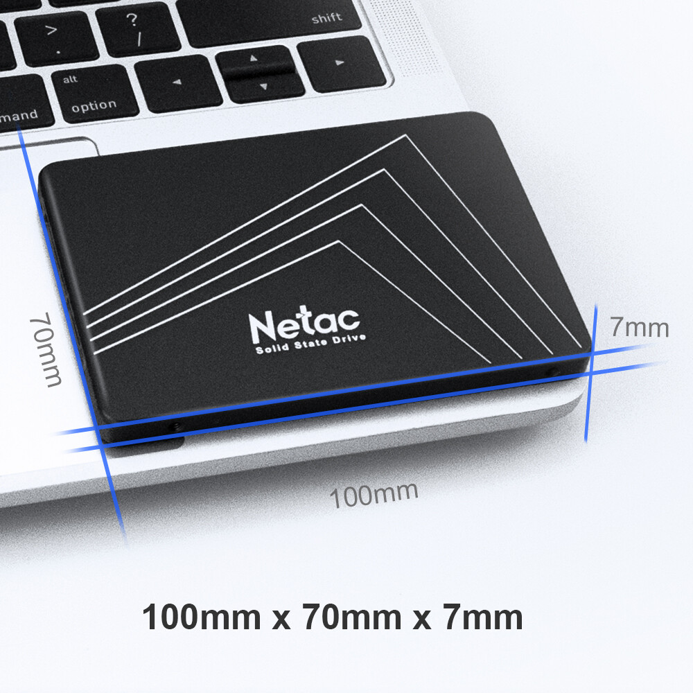 Netac 1TB SSD 2.5'' SATA III 6 Gb/s Internal Solid State Drive 500MB/s MAC/PC