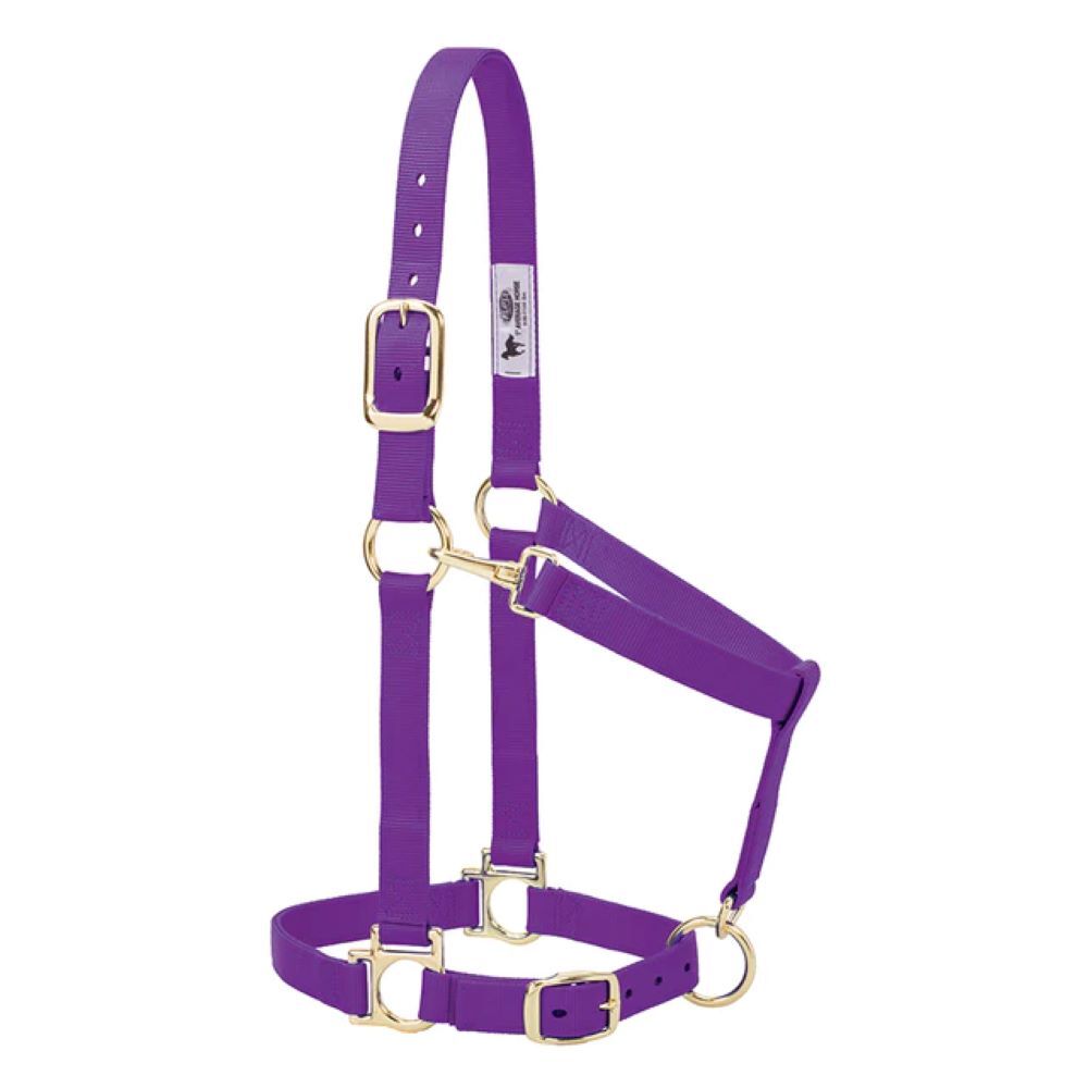 Weaver Leather Basic ADJUSTABLE CHIN AND THROAT SNAP HALTER 3 Sizes, 3 Colors!