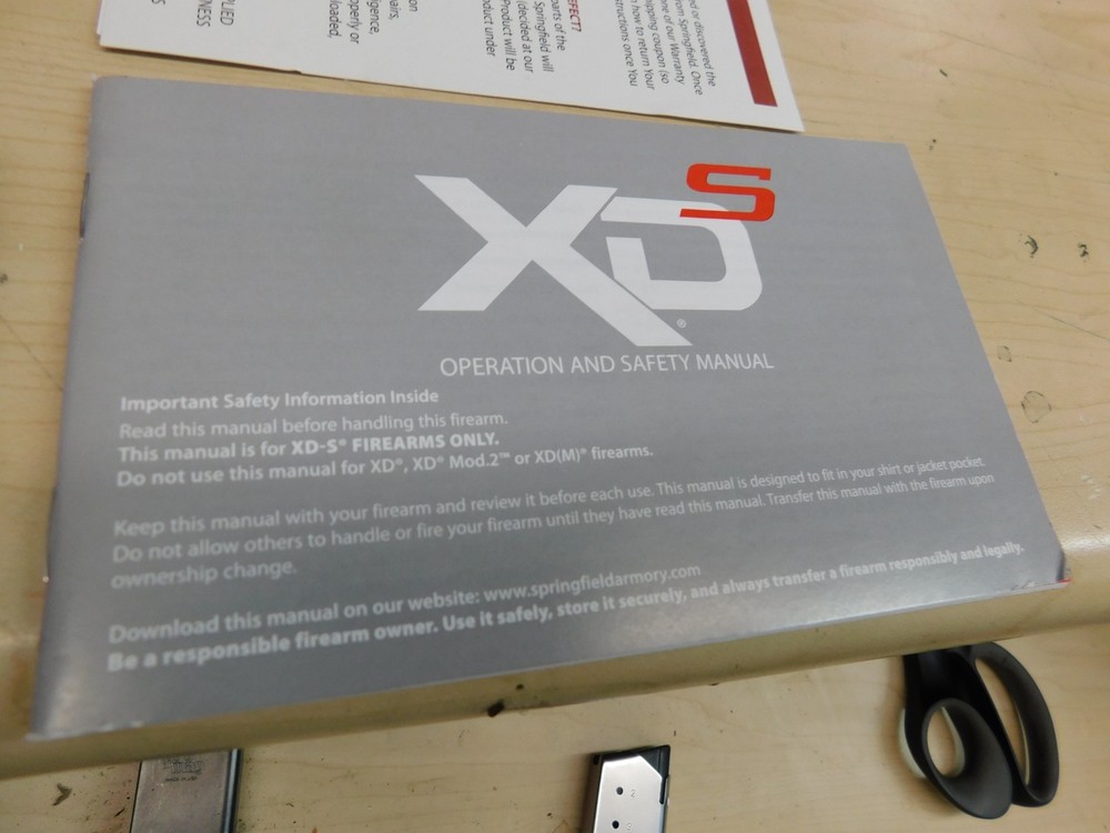 Springfield XDS - Factory OEM Original Box + STUFF